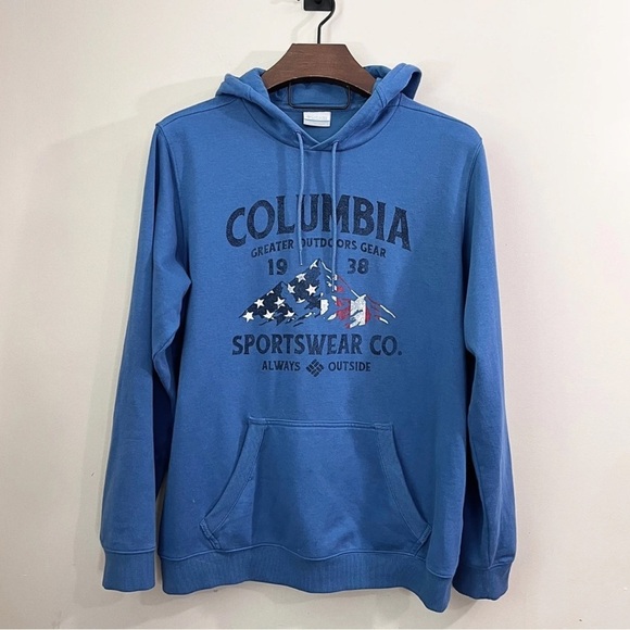 Columbia Men’s Trek Graphic Hooded Sweatshirt - Picture 1 of 13